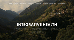 Desktop Screenshot of integrativehealthvt.com