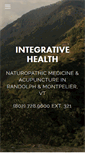Mobile Screenshot of integrativehealthvt.com